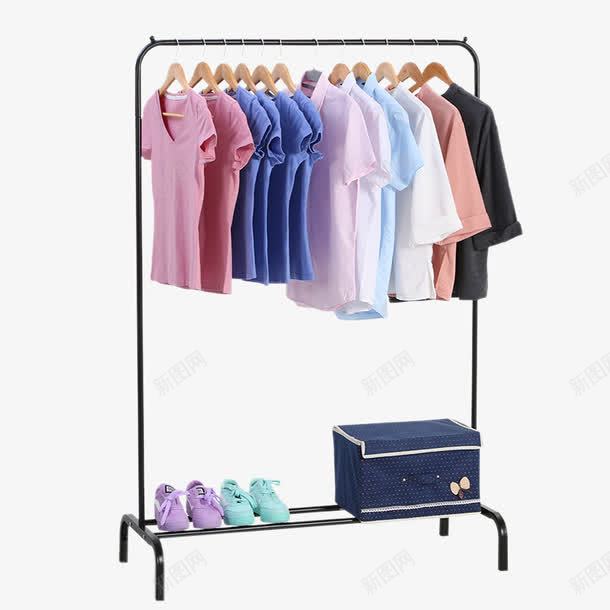 简易凉衣杆卧室挂衣服架子png免抠素材_新图网 https://ixintu.com 产品实物 室内挂衣架 折叠晒衣架 简易凉衣杆卧室挂衣服架子 落地单杆式晾衣架