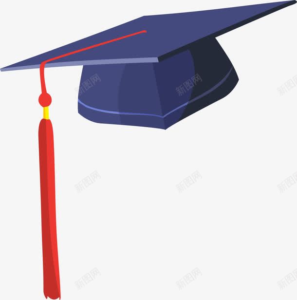 紫色简约学士帽png免抠素材_新图网 https://ixintu.com 学习帽子 学术 教育帽子 文化 毕业 简约帽子