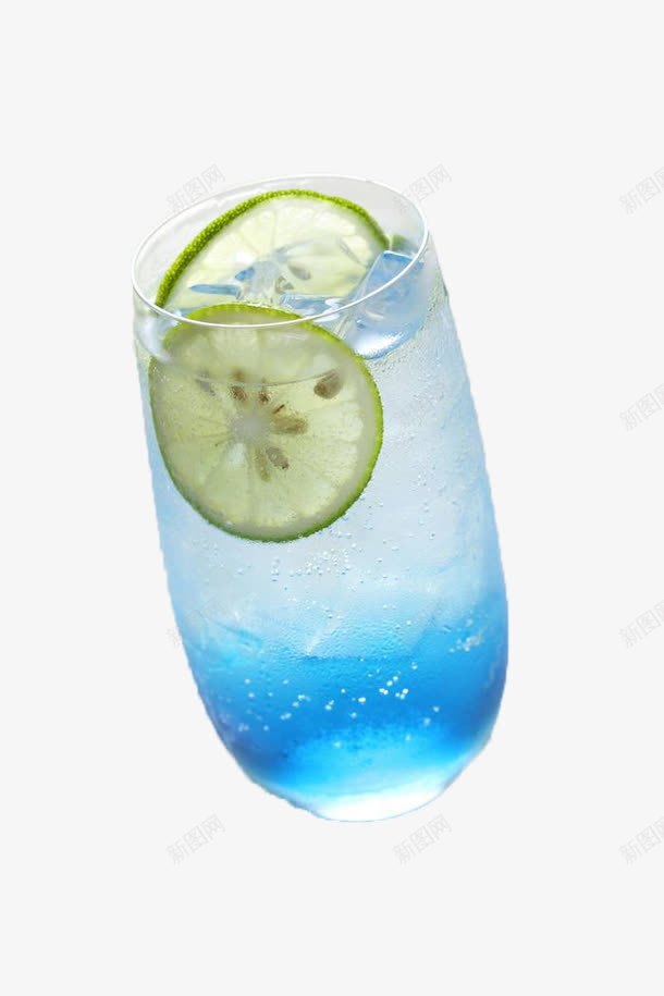 柠檬蓝柑鸡尾酒png免抠素材_新图网 https://ixintu.com 柠檬 气泡水 清凉解渴 苏打 苏打水 蓝柑 蓝色 鸡尾酒