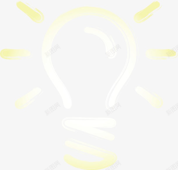 发光的灯泡图标png_新图网 https://ixintu.com idea 卡通 图标icon 标识logo设计 灯光 灯泡 照明 照明LOGO 电灯泡 线条