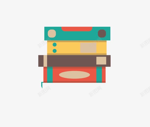 书架png免抠素材_新图网 https://ixintu.com 书籍 卡通书 矢量书架