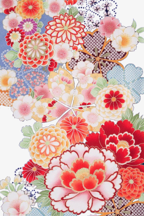和风花朵底纹png免抠素材_新图网 https://ixintu.com 免扣 和风 和风底纹 花朵 装饰