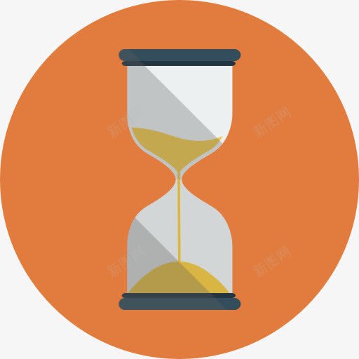 沙漏图标png_新图网 https://ixintu.com 各种工具和用具 时钟 时间 沙漏 等待