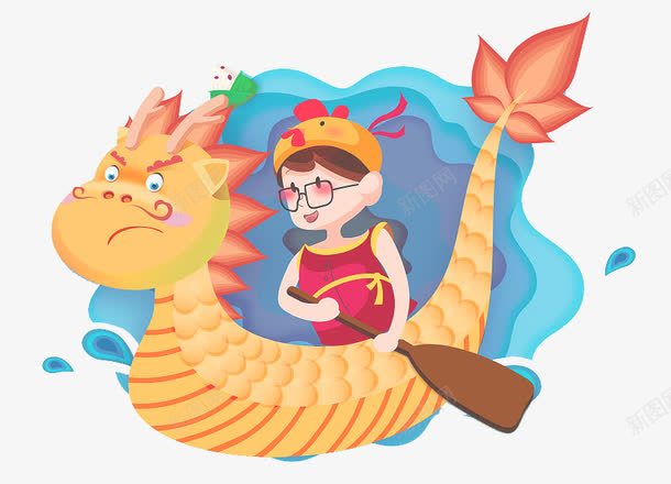 手绘可爱端午节习俗赛龙舟装饰插png免抠素材_新图网 https://ixintu.com 习俗 可爱 手绘 手绘可爱端午节习俗赛龙舟装饰插图免费下载 插画 端午节 装饰插图 赛龙舟