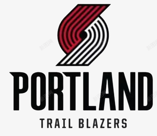 NBA波特兰开拓者标志图标png_新图网 https://ixintu.com LOGO设计 nba球队logo 动感 字母 平面设计 开拓者 徽章 标志 球队标志 线条 美职篮 队徽