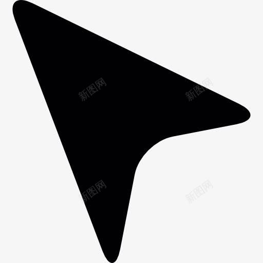 黑色的指针图标png_新图网 https://ixintu.com 单击 单击箭头 指向 箭头 鼠标指针