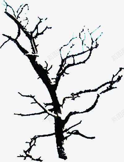 春天手绘黑色树枝png免抠素材_新图网 https://ixintu.com 春天 树枝 黑色