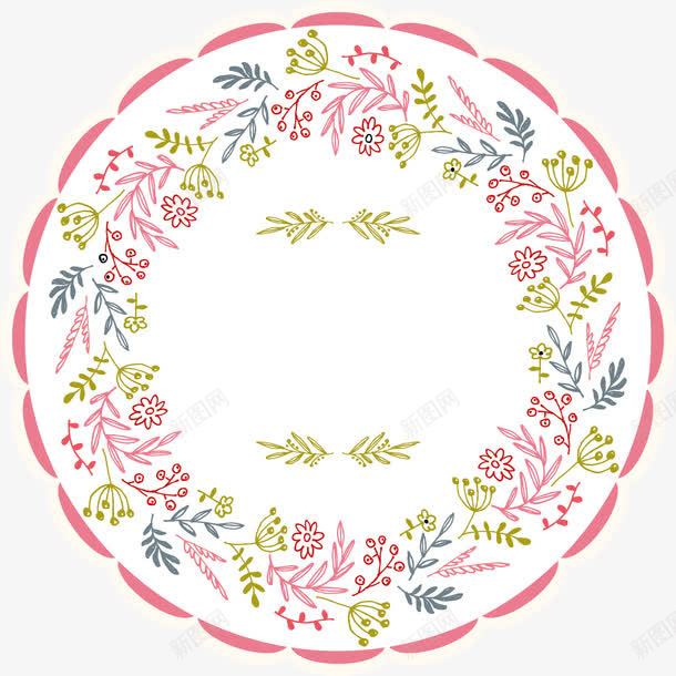 婚礼花环png免抠素材_新图网 https://ixintu.com 结婚 花卉 花环 邀请函装饰图案