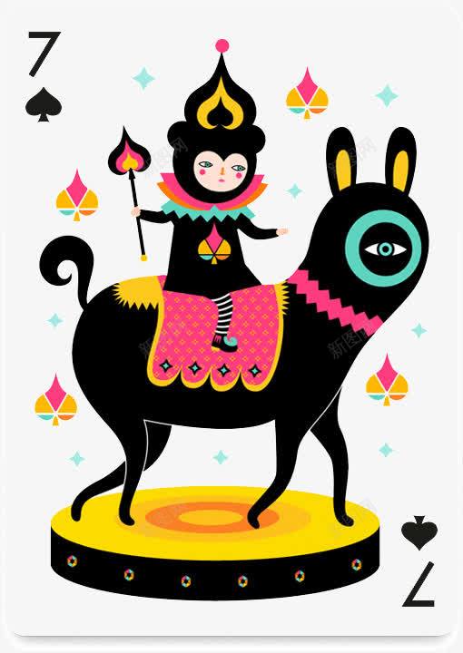 创意的成套扑克牌黑桃7png免抠素材_新图网 https://ixintu.com 成套 扑克 扑克牌 数字 黑桃7