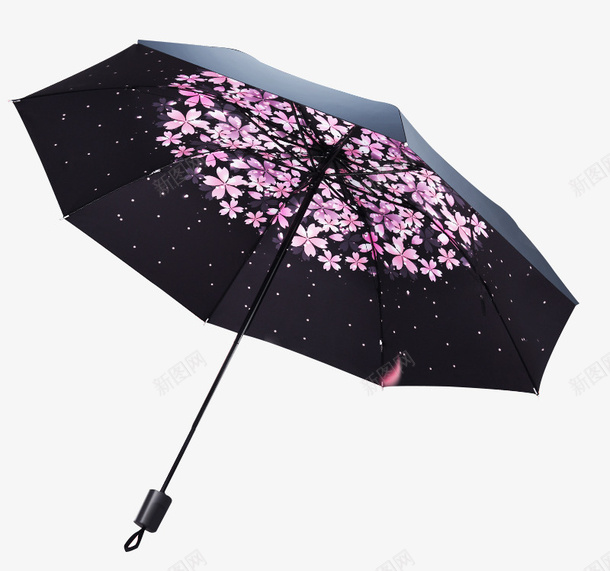 红黑渐变色小遮雨伞png免抠素材_新图网 https://ixintu.com 便携 太阳伞加固 小遮雨伞 潮流 粉红色 红黑渐变 红黑渐变色