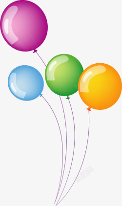 节日庆典气球装饰矢量图素材