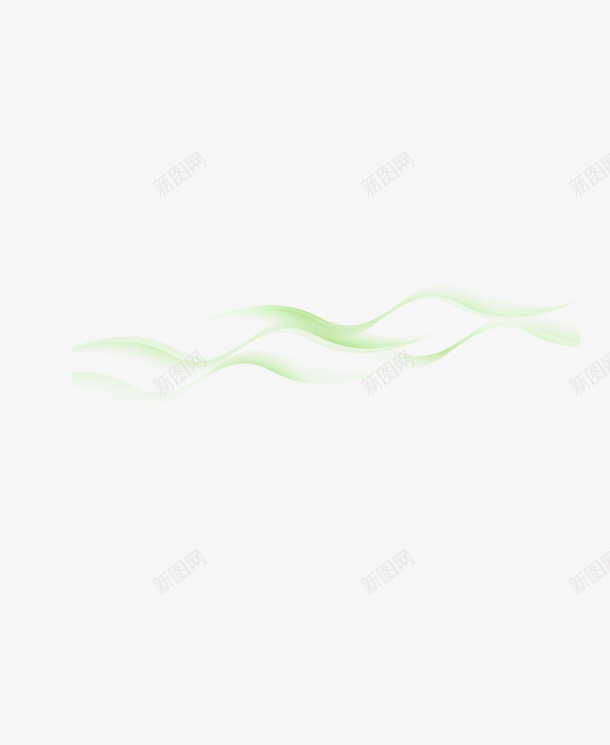 丝带png免抠素材_新图网 https://ixintu.com 丝带 效果 波浪 绿色光效