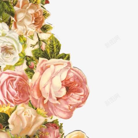 抽象鲜花卡通鲜花花朵png免抠素材_新图网 https://ixintu.com 唯美 手绘花朵图片 手绘花朵素材 玫瑰 背景素材 花丛 花卉图案素材 鲜花边框素材