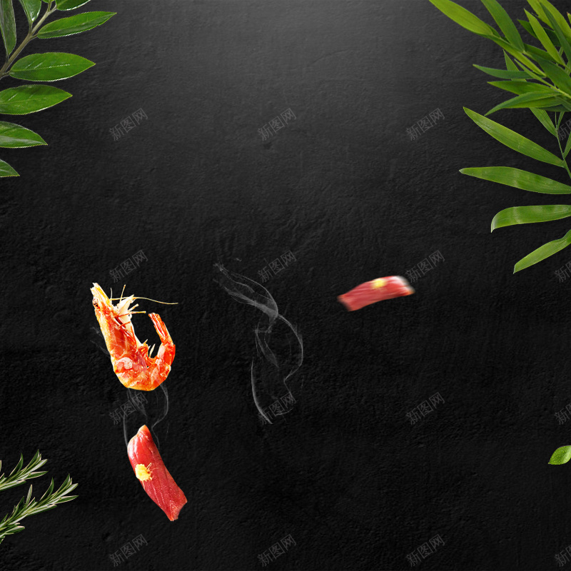 绿色植物黑色电饭煲PSD分层主图背景jpg设计背景_新图网 https://ixintu.com 主图 坚果 平底锅 淘宝 炒锅 电饭煲 直通车 绿色植物 美食 锅 黑色背景