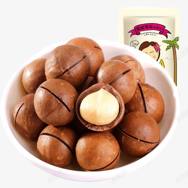 良品铺子夏威夷果png免抠素材_新图网 https://ixintu.com 产品实物 坚果 干果 零食
