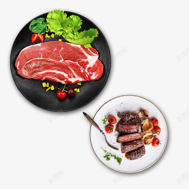 产品实物餐饮美味牛排圣女果psd免抠素材_新图网 https://ixintu.com 产品实物 健康 叉子 圣女果 熟食 牛排 生食 盘子 美味 营养 西餐 食品 餐饮