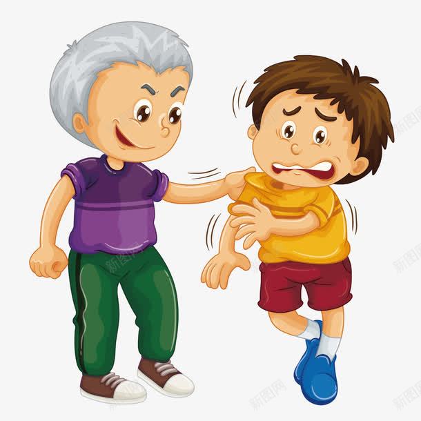 校园欺凌png免抠素材_新图网 https://ixintu.com 儿童 反校园欺凌 学校 心情不好 男孩 难过