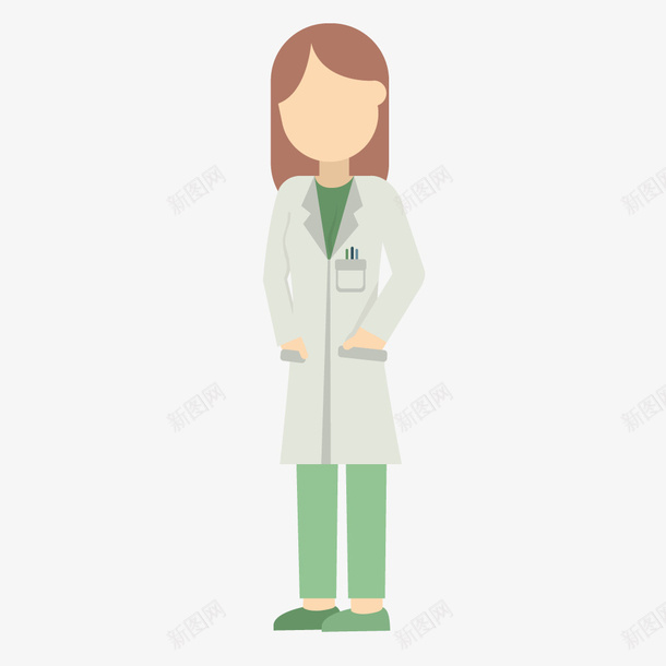 卡通女主治大夫png免抠素材_新图网 https://ixintu.com 人物 医师 医生 卡通医生 卡通画 女主治大夫 护士 插画 日常生活