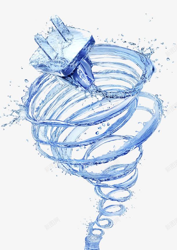 水花插座元素png免抠素材_新图网 https://ixintu.com 夏日 插座 水花 清新