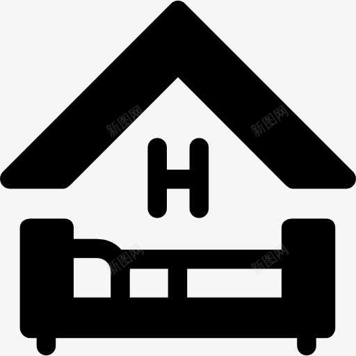 酒店图标png_新图网 https://ixintu.com 休息 假期 旅行 标志 睡觉