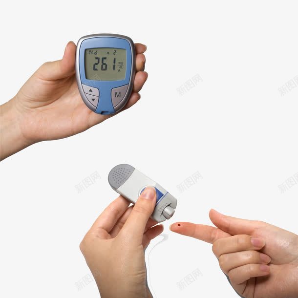 检查血糖的人png免抠素材_新图网 https://ixintu.com 卡通 扎破手指 检查血糖 病 禁止吃甜食 糖尿病 肥胖 胰岛素分泌过少 血液中含糖量过高 血糖高 高血糖