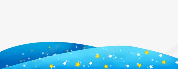 蓝色卡通星星装饰草地边框纹理psd免抠素材_新图网 https://ixintu.com 五角星 免抠PNG 卡通 星星装饰 草地 蓝色 边框纹理