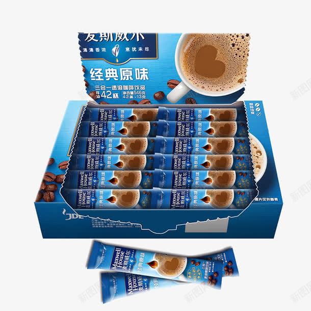 原味速溶咖啡粉png免抠素材_新图网 https://ixintu.com 产品实物 免费png图片 咖啡 蓝色 饮品