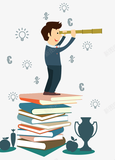 手绘卡通男孩望远镜png免抠素材_新图网 https://ixintu.com 书本 书籍 卡通 手绘 手绘卡通男孩望远镜 望远镜 男孩 知识产权日