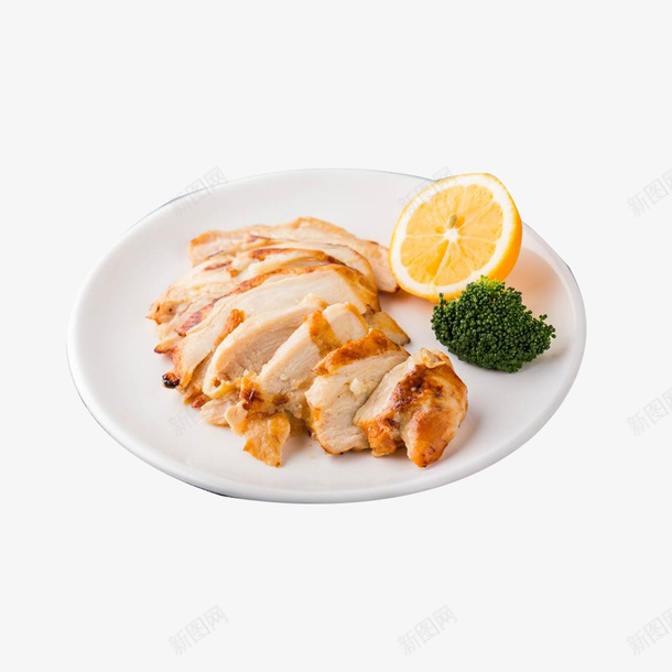 一碟照烧鸡排片png免抠素材_新图网 https://ixintu.com 照烧鸡排 肉类 西蓝花设计 鸡排 鸡肉 鸡肉设计 鸡胸肉