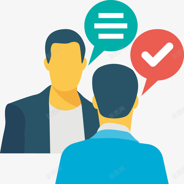 交谈问答png免抠素材_新图网 https://ixintu.com 一问一答 两人对话 商务办公 工作 矢量交谈 矢量问答 考官 问答 面试 面试考官 面试问答