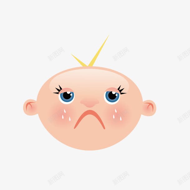 委屈宝宝png免抠素材_新图网 https://ixintu.com 卡通 哭泣 哭的表情 宝宝 难过