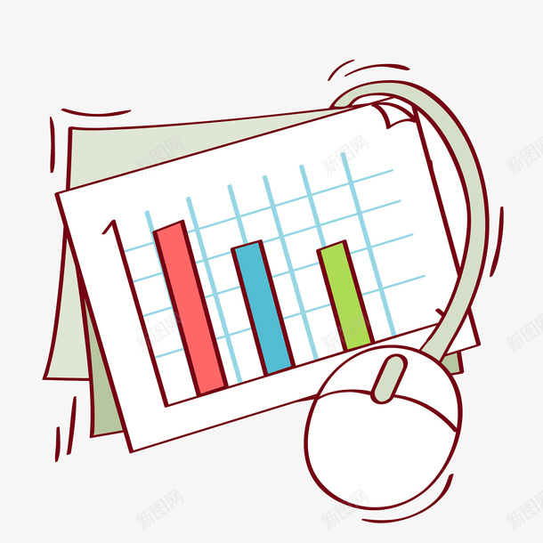 办公电脑报表显示屏png免抠素材_新图网 https://ixintu.com 办公 报表 显示屏 电脑 白领 自动化 财务 鼠标
