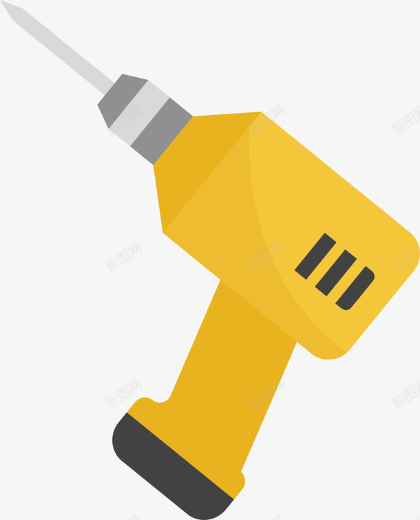 卡通劳动工具电钻矢量图ai免抠素材_新图网 https://ixintu.com 劳动工具 卡通 手钳 扳手 改锥 榔头 涂料刷 瓦刀 电钻 裁纸刀 矢量图
