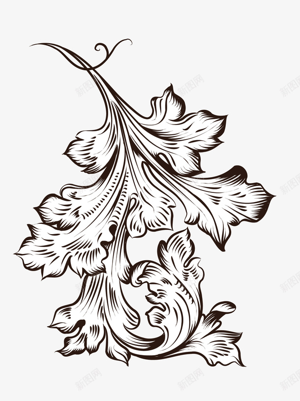 花纹png免抠素材_新图网 https://ixintu.com 中世纪 古典 花纹