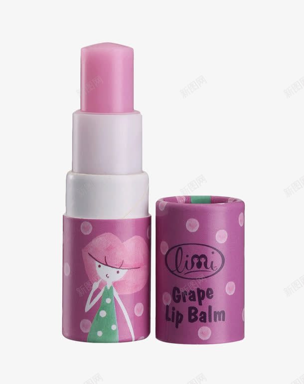 醉人葡萄鲜果润唇膏png免抠素材_新图网 https://ixintu.com 产品实物 化妆品 美妆 葡萄润唇膏 里美