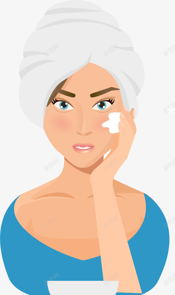 卡通美丽皮肤护理女孩png免抠素材_新图网 https://ixintu.com SPA 卡通女孩 护肤 皮肤护理 皮肤表皮 美丽 美妆 美容院