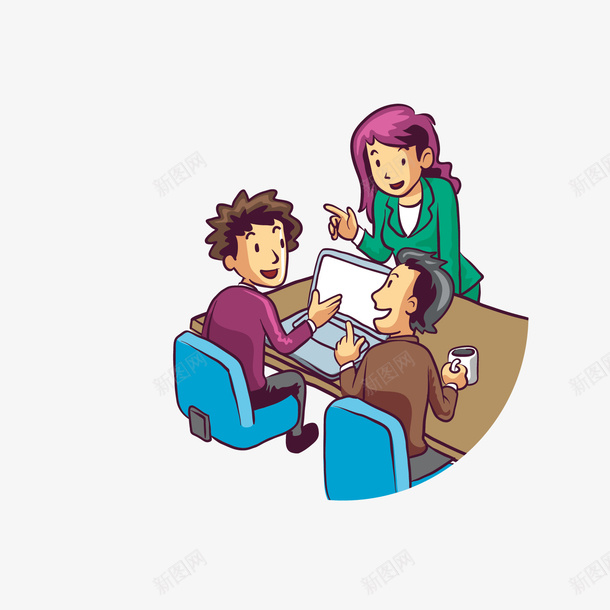 职场伙伴矢量图eps免抠素材_新图网 https://ixintu.com 互帮互助 交流 交融 伙伴 信任 帮助 最佳拍档 热情对待 职场 矢量图