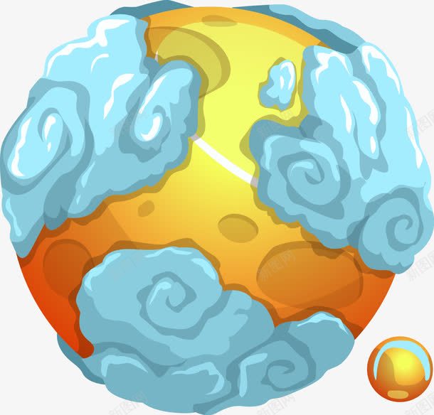 手绘星球png免抠素材_新图网 https://ixintu.com 卡通星球 发光球体免抠 发热 地球 太阳 太阳系 宇宙 抽象太阳星球 星球 梦幻星球 画星球 行星 轨迹