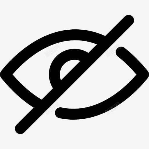 隐藏图标png_新图网 https://ixintu.com UI 光学 多媒体接口 多媒体选项 盲 眼 眼科 身体的一部分 隐藏