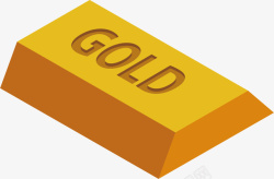 黄金金条贵金属货币矢量图素材