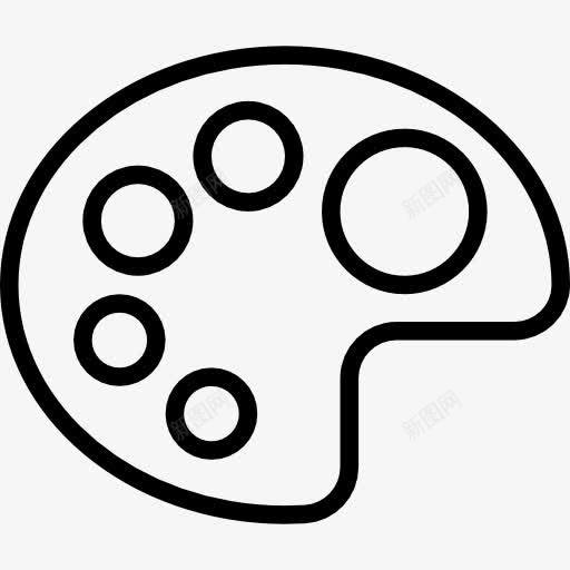 调色板图标png_新图网 https://ixintu.com 接口 画家的调色板 绘画 艺术 艺术与设计 艺术家