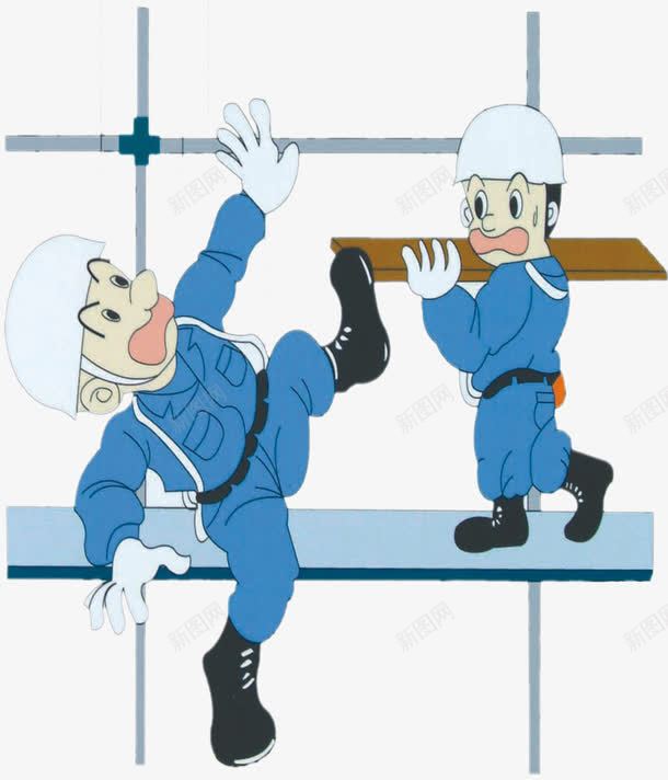 预防高出坠落png免抠素材_新图网 https://ixintu.com 工地 建筑工地施工安全挂图图片 施工 施工安全宣传图
