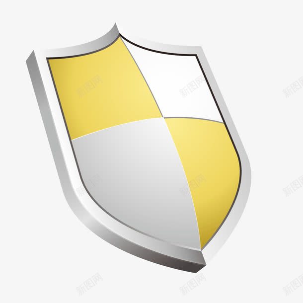 白色块状盾牌图形png免抠素材_新图网 https://ixintu.com 图形 块状 白色 盾牌