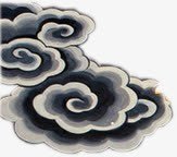 和风云纹png免抠素材_新图网 https://ixintu.com 和风素材 和风花纹 水墨 纹路