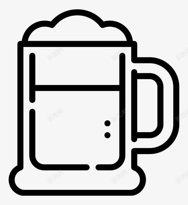 简笔画一杯啤酒png免抠素材_新图网 https://ixintu.com 啤酒杯 啤酒泡沫 啤酒饮料 夏日冷饮 扎啤 简笔画啤酒杯 简约 酒水 饮品