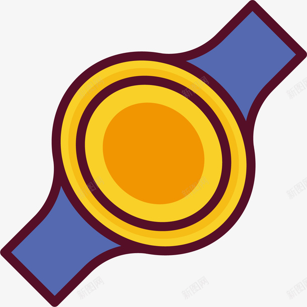 金腰带拳击比赛插画图标png_新图网 https://ixintu.com 亚军 冠军 奖杯 奖牌 奖牌图标 奖章 奥运 奥运金牌 季军 金属质感 金牌 金腰带拳击比赛插画 金色 领奖台 领奖站台