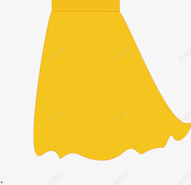 黄色裙子矢量图ai免抠素材_新图网 https://ixintu.com 卡通服装 女装 服装 服饰 服饰图 漫画衣服 矢量图 矢量服装 短裙 衣服 裙子 配饰 长裙