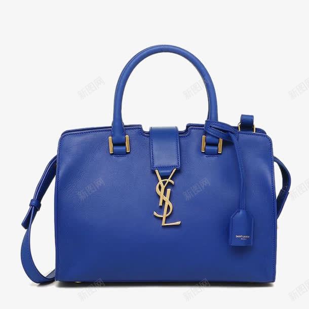 YvessaintLaurent蓝色真皮包png免抠素材_新图网 https://ixintu.com 433 424868 BJ50J 产品实物 圣罗兰 女士 手提单肩两用包 真皮 蓝色