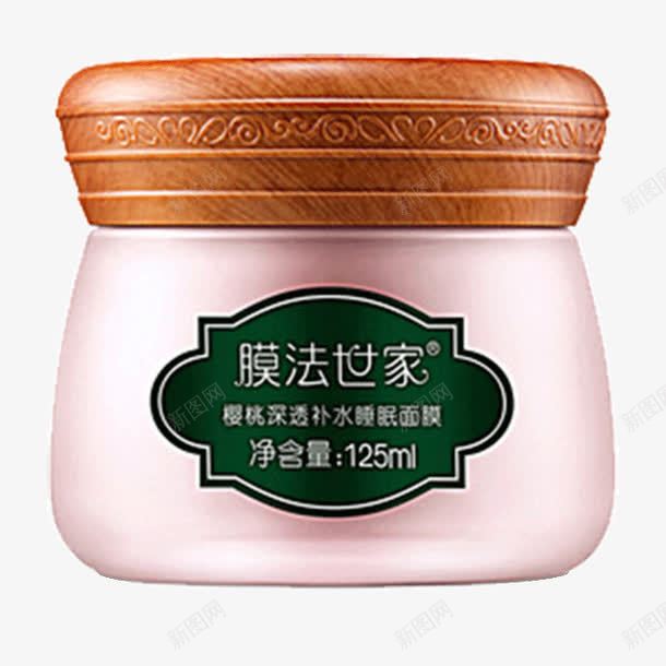 樱桃深透补水睡眠面膜png免抠素材_新图网 https://ixintu.com 产品实物 化妆品 美妆 膜法世家 膜法世家产品 补水睡眠面膜
