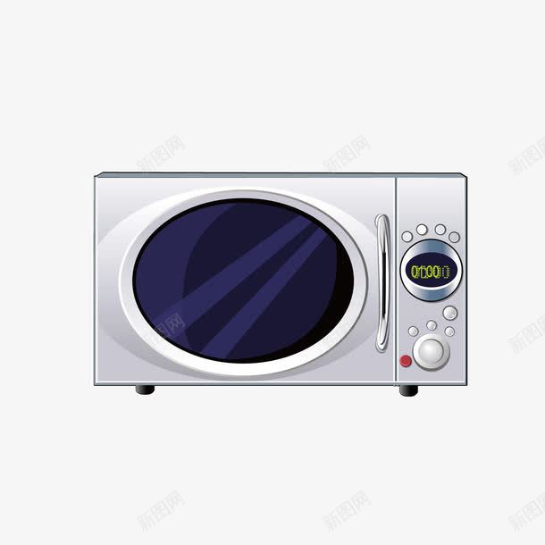 卡通微波炉png免抠素材_新图网 https://ixintu.com 厨房电器 图案 微波炉